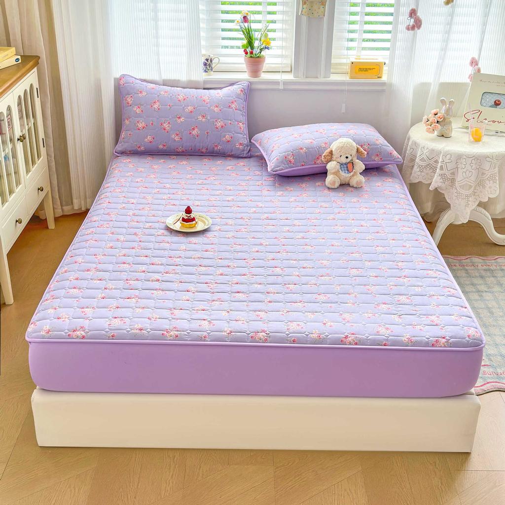 Single-piece Washed Cotton Mattress Universal in All Seasons 2026 New Padded Mattress Cover