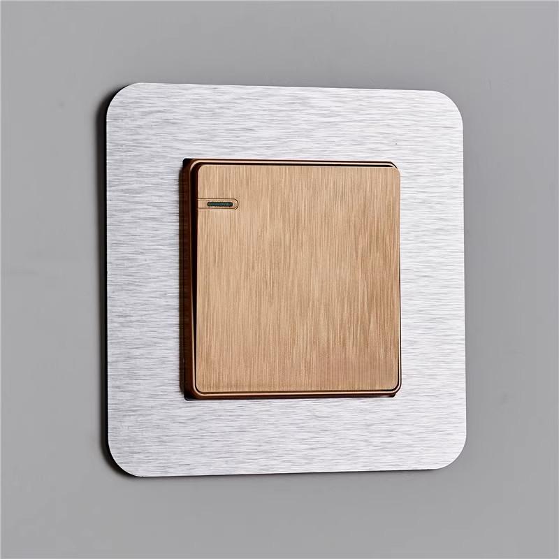 4PCS Modern Light Switch Sticker Acrylic Dustproof Switch Outlet Protective Cover Switch Wall Sticker For Living Room Home Decor