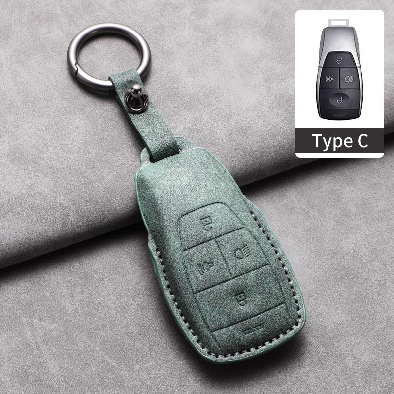 Car Key Protective Case For Beijing Baic Bj30 Bj40 Bj80 Bj90 Baic U7 X7 Pu Leather Car Key Case Cover Shell