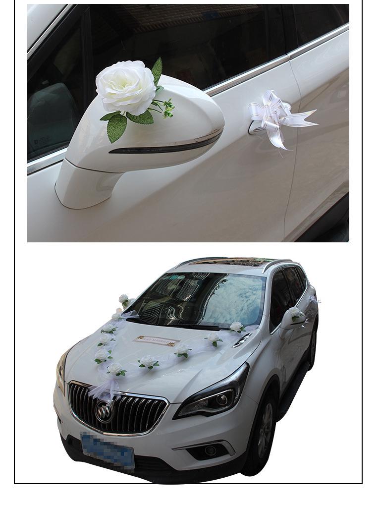 European Wedding Car Decoration Set - Artificial Rose & Head Flower