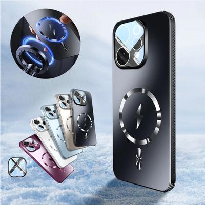 Custodia Opaca Antiurto per Magsafe per VIVO V70 S50 Ricarica Wireless Magnetica Pellicola Protettiva per Lente Copri Telefono per VIVO S50 V70