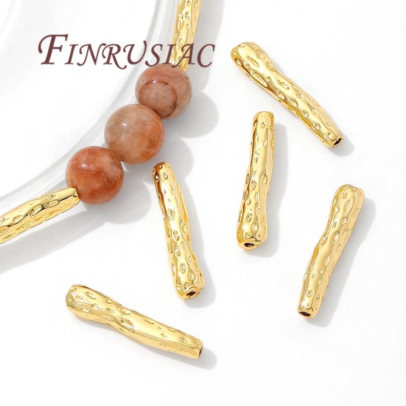 Spacer Beads 18K Gold Plated Separators For Bracelets,DIY Jewelry Accessories,Necklace Beads Findings,Separator for Beads