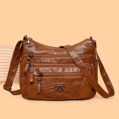 Γυναικεία Τσάντα Χιαστί Μεγάλης Χωρητικότητας Τσάντα Ώμου Πολλαπλών Τσεπών Τσάντα Μητέρας Μέσης Ηλικίας