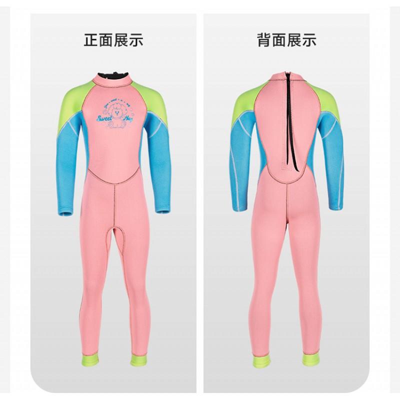 2.5mm Neoprene Kids Girls Wetsuit Swimming Diving Surfing Warm Thermal Protection Summer Winter