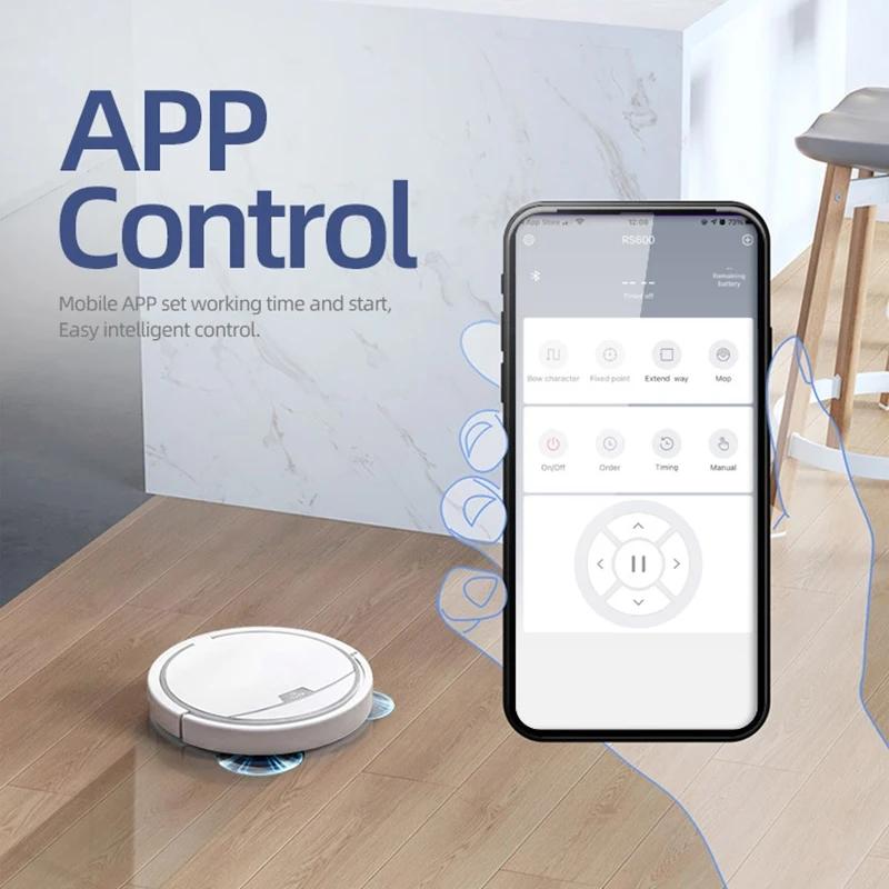 Robotický vysávač robotický vysávač na suché a mokré čistenie APP/diaľkové ovládanie vysávač proti pádu s vysokým sacím účinkom s nádržou na vodu