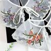 Elegant Lady False Collar Sewing Applique Necklines Decorative Coat Shirt Sweater Embroidery Flower False Collar