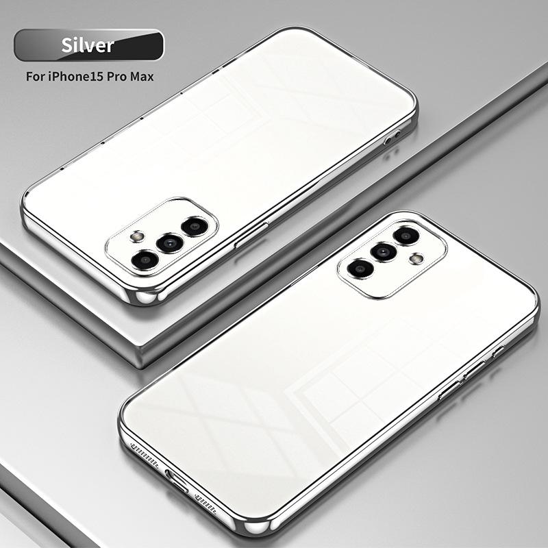 Applicable To Samsung A57 Electroplating Glitter Mobile Phone Case A37 Transparent A17 All-inclusive A07 Anti-drop A56 Protective Case A36