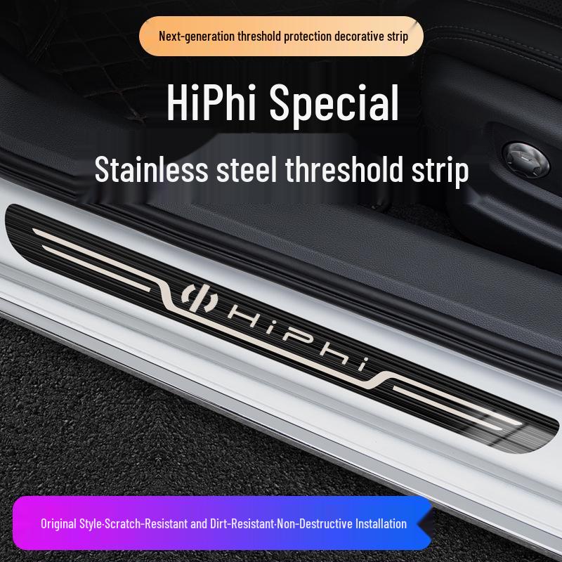 HiPhi Y X Z Interior Welcome Pedal Sill Strip for Car Modification