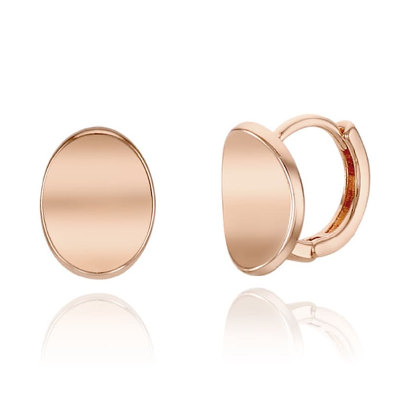 CRANNE 14K Oval One-Touch Earrings (Gold Filled) C24EGF154