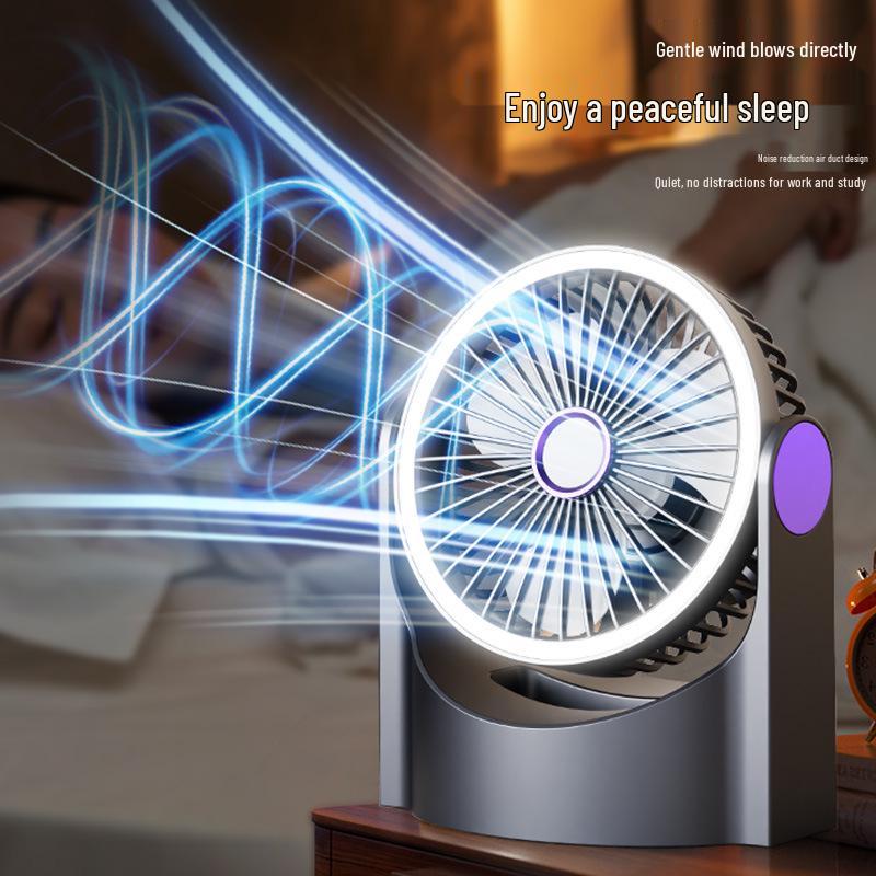 New USB Rechargeable Desktop Fan with Digital Display
