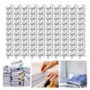 100pcs Dog Shape Paper Clips Creatively Cute Plated Metal Bookmark Paper Clips for Students Stationery