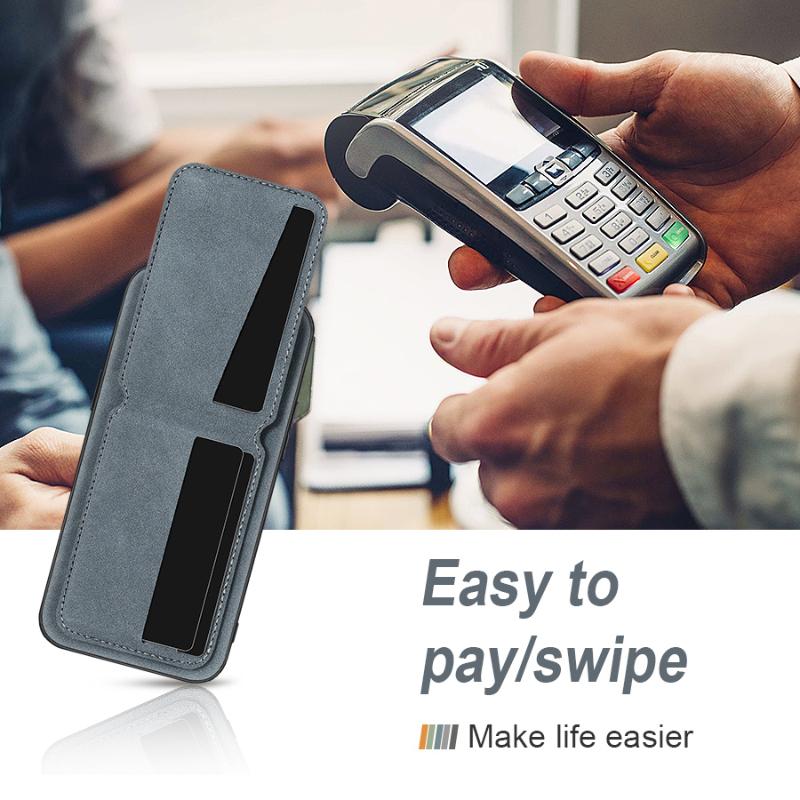 Solid Color Leather Wallet Card Slot Bracket Phone Case For Xiaomi 14T 13T 11T Pro Redmi Note 14 14C 13 13C 12 11 10 S Pro Cover