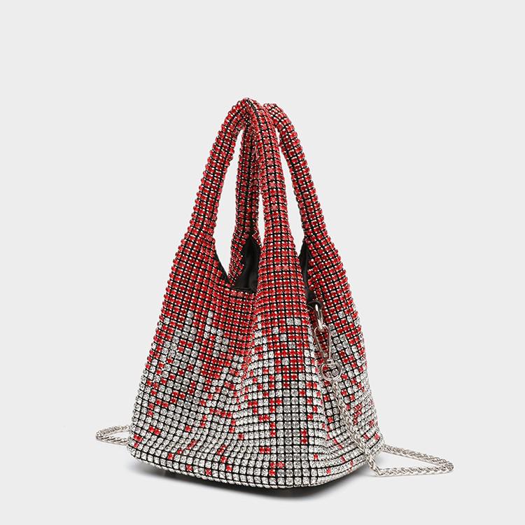 Cross-Border Rhinestone-Full Women's Evening Handbag: Shiny Diamond Inlaid Chain Shoulder/Crossbody Bag