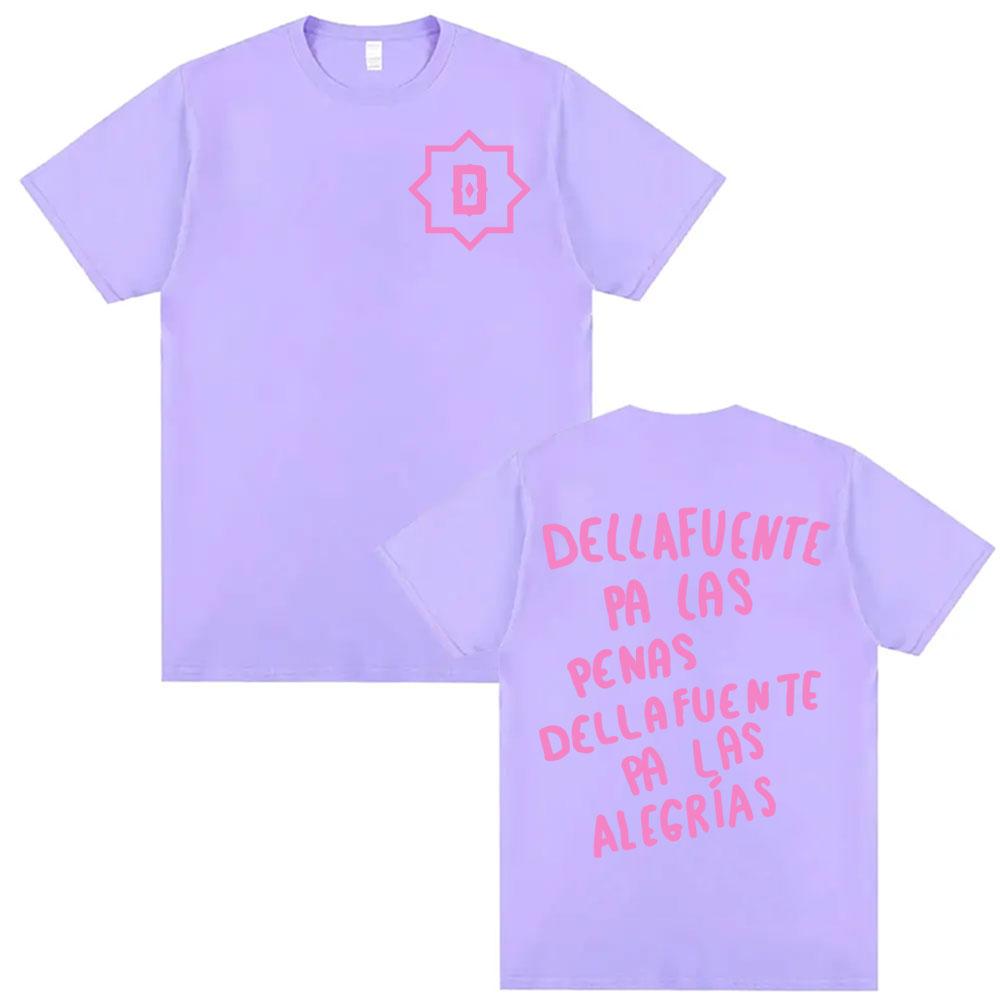 Rapper Dellafuente Für die Sorgen Dellafuente Für die Freuden Grafische T-Shirts Herren Damenbekleidung Hip-Hop-Mode Baumwoll-T-Shirt