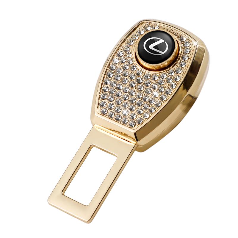 

Автомобильный зажим-удлинитель ремня безопасности из цинкового сплава, аксессуары для Lexus FSPORT LBX NX RX 350h 450h ES UX 300e GS GX IS LS LX CT LC золотой