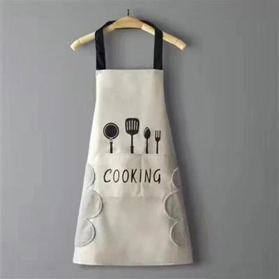 Apron Waterproof Oilproof Cooking Apron Kitchen Work Clothes Home Cooking Cleaning Men and Women Universal Sleeveless Apron