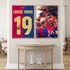Fútbol L-Lamine Deportes Y-Yamal Póster Genial Sala de Estar Dormitorio Bar Cafeterías Pared Hogar Decoración Regalos