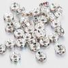 Diamond Rhinestone Spacer Beads: Handmade Bracelet String with 2 Flower Rods