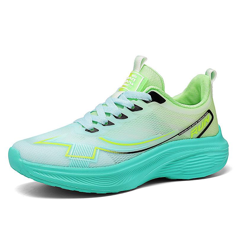 Running shoes men's summer 2025 new breathable mesh sneakers women's couple sneakers shock-absorbing lightweight running shoes