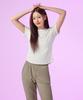 Sculp Pig Swt25032-02 Airfresh Easy T-Shirt White