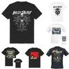 Vintage Billy Talent Chaotic Cat Tee Punk TShirt with Bandana Cat Lightning Print Punk Fan Merch Oversized Loose Daily Tops