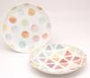 Two 22cm Curry Made In Japan Plates, Large, Colors,