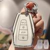 Key Fob Cover with Keyring Car Keychain For Geely Coolray X6 Geometry C Emgrand Global Kulrey Hawk GX7 Okavango Smart Remote