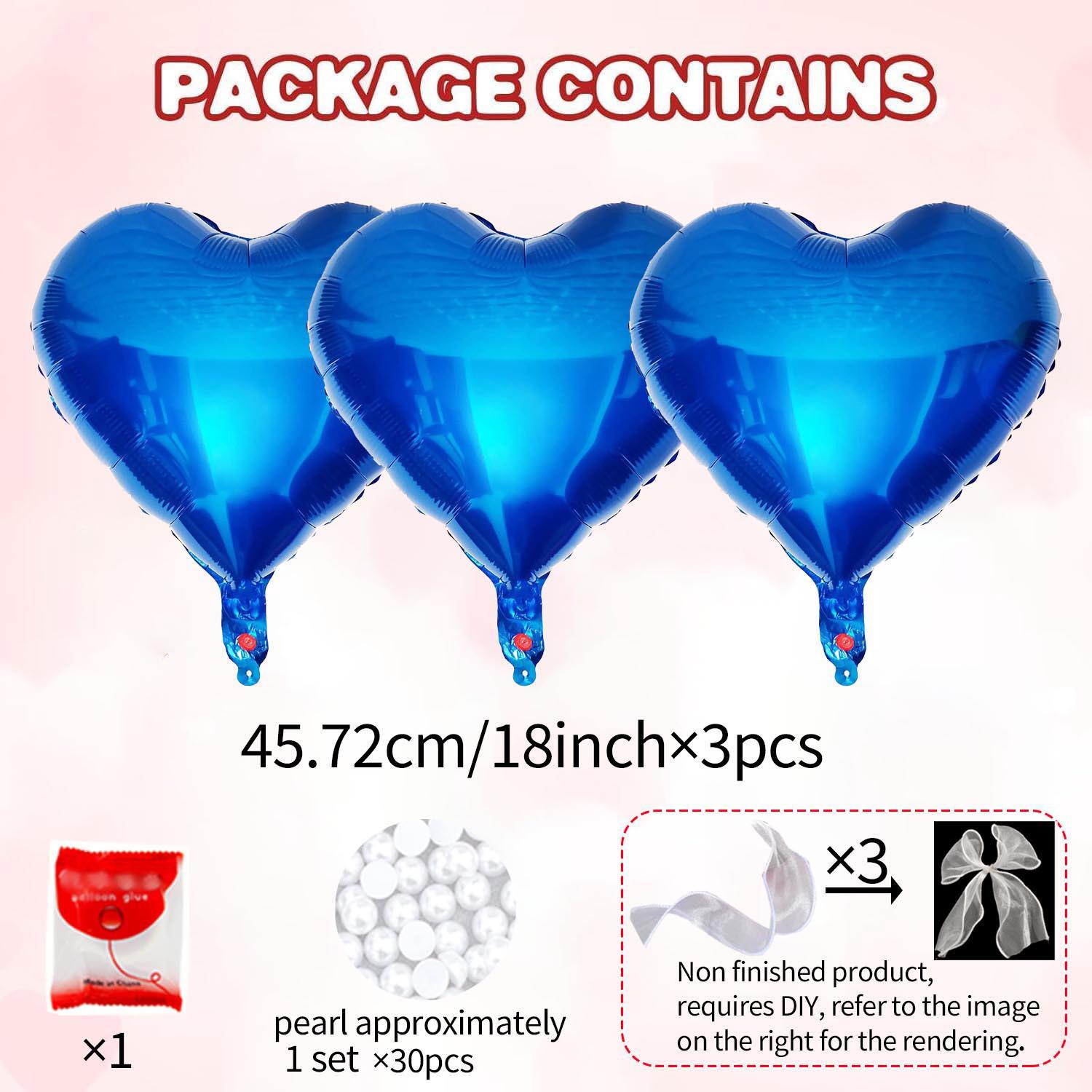 

Valentine s Day Balloon Party DIY Decoration Balloon Love Balloon Ribbon Bow with Pearl for Wedding Birthday Decoration Other