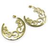 Les Trésors De Lily [M2574] - Gold 'Scarlett' Hoop Earrings Ø 45 Mm