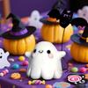Halloween Ornament Ghosts Bats Carved Resin Statue Waterproof Halloween Figure Indoor Outdoor