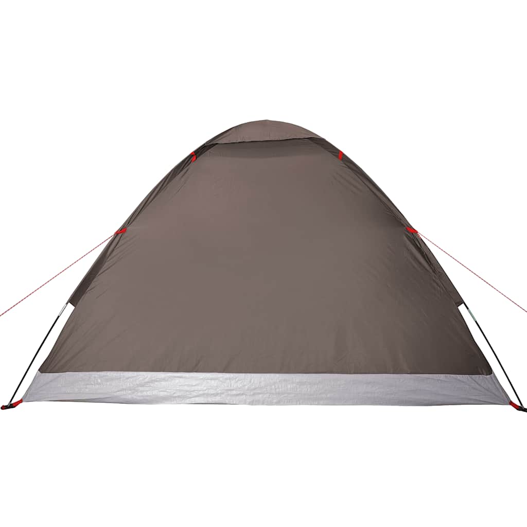 Dome Camping Tent for 4 Persons Brown Waterproof