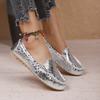 Spring and Summer Women's Shoes, Casual Flat Bottomed Bean Shoes, Round Toe Shallow Mouth Women's Singles Shoes, Plus Size Women's Shoes