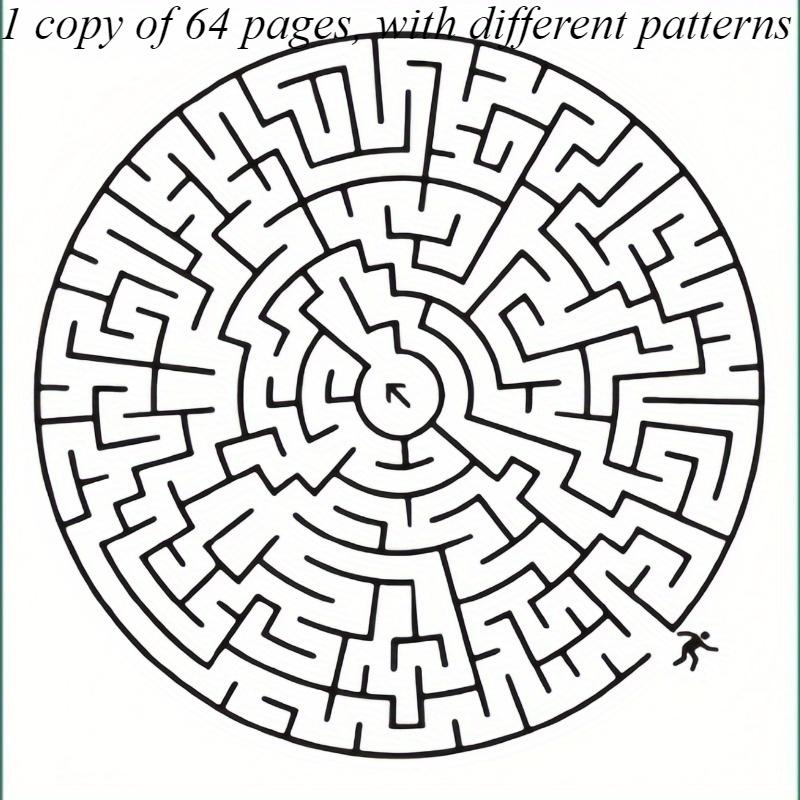 Enhancing Brain Maze Training Book - Attraction Concentration Puzzle for Adolescents