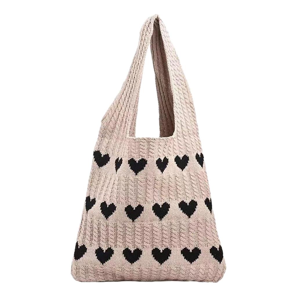 Shoulder Bag Knitting Hobo Bag Pouch Elegant Lightweight Women's Knit Tote Bag Handbag for Work Outdoor Autumn Vacation Party