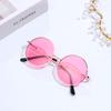 1 Stück Retro-Sonnenbrille für Kinder Süßigkeitenfarbe Runder Rahmen Sonnenbrille für Jungen Mädchen Anti-UV Vintage-Sonnenbrille Brillen