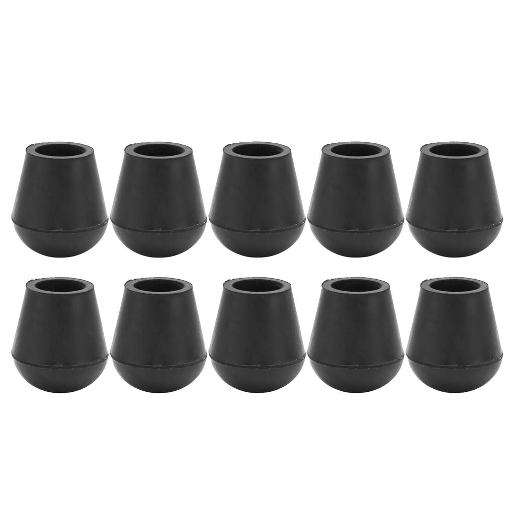 19mm Walking Cane Tip Prevent Slip Wearable Low Noise Round Rubber Crutch Tips for Bath Chair Foot