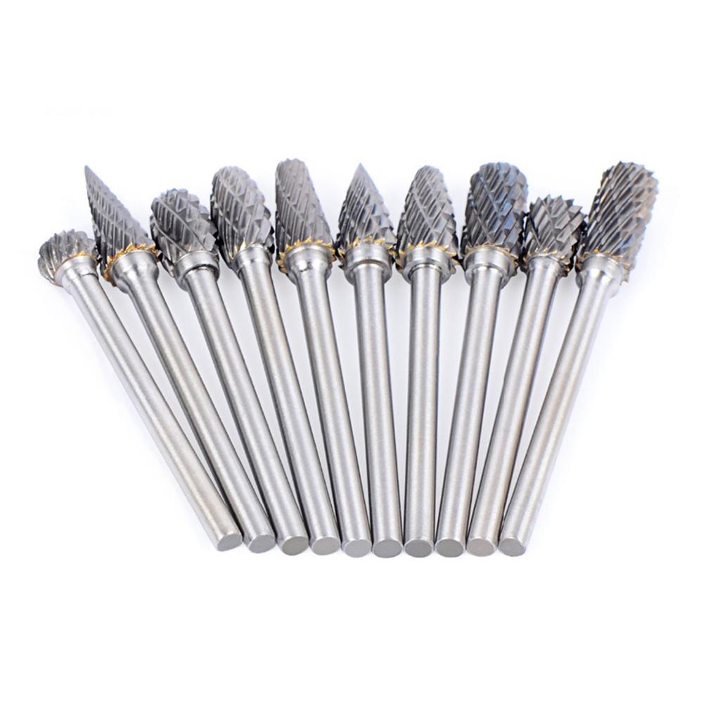 High Hardness Solid Tungsten Steel Carbide Rotary File Widely Used in Carpenter Work Carving Wood & Metal Drilling