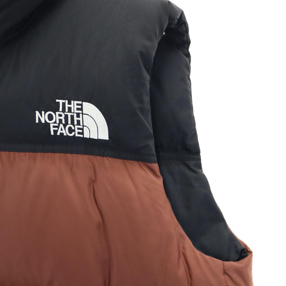 THE NORTH FACE ND92338 Nupsi Down vest L Brown etc Two-tone, outdoor Men's Used
