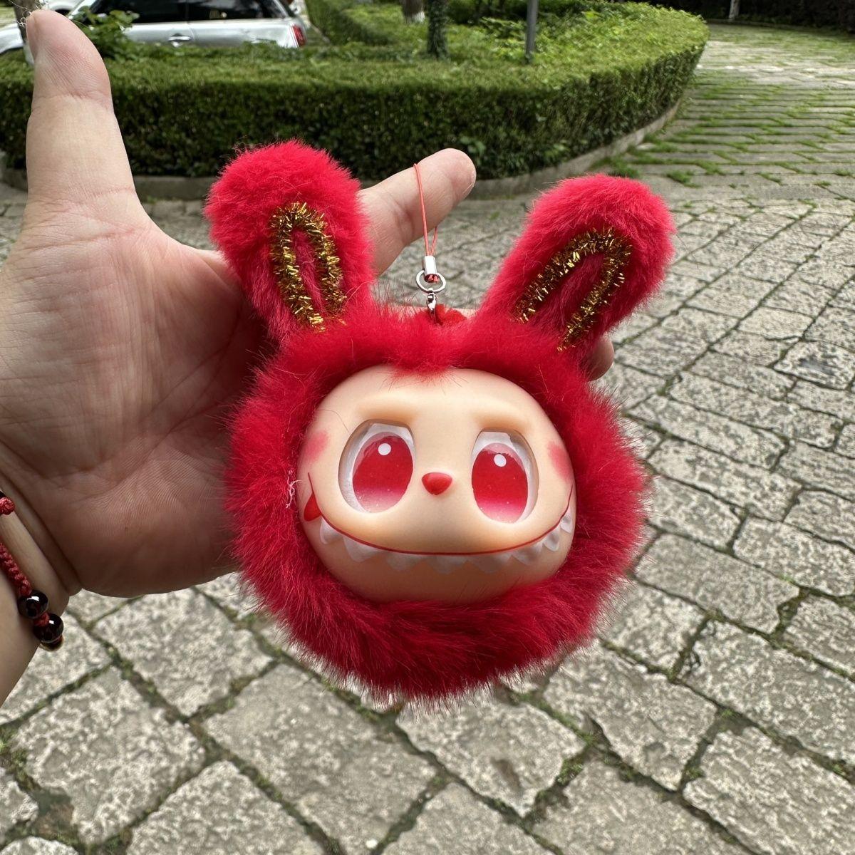 

Популярный плюшевый брелок-подвеска Labb, тренд интернет-знаменитостей, кукла-сюрприз ручной работы красный