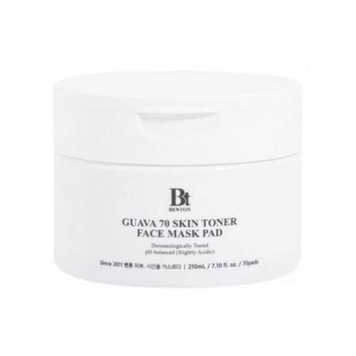 Guava 70 Skin Toner Pad Pack Hydrating & Brightening Care 210ml (70 Pads)