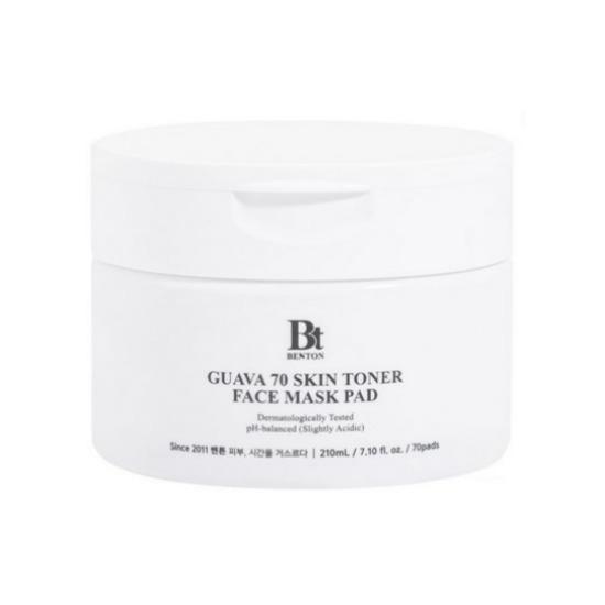 Benton Guava 70 Skin Toner Pad Pack Hydrating & Brightening Care 210ml (70 Pads)