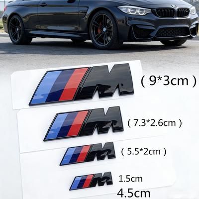 1PCS R--ABS Car Fender Side Emblem Rear Trunk Badge M Logo Sticker For Mini M M3 M5 M6 E46 E90 F30 E36 Series X1 X3 X4 X5 X6