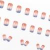 Morandi Gradient Luxury Square Nail Stickers - 24-Piece Set