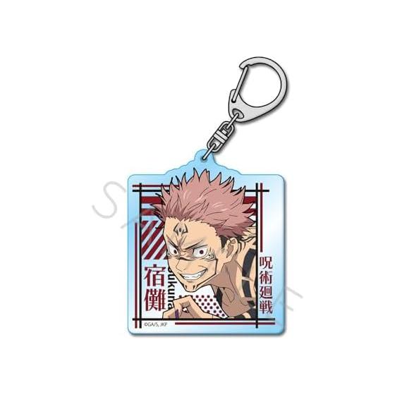 Jujutsu Kaisen Season 2 Sukuna Acrylic Keychain Vol. 2 (Approx. 7cm Square, Transparent)