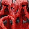 BOTTEGAVENETA Intrecciato Shoulder Bag Red Calfskin Women Used