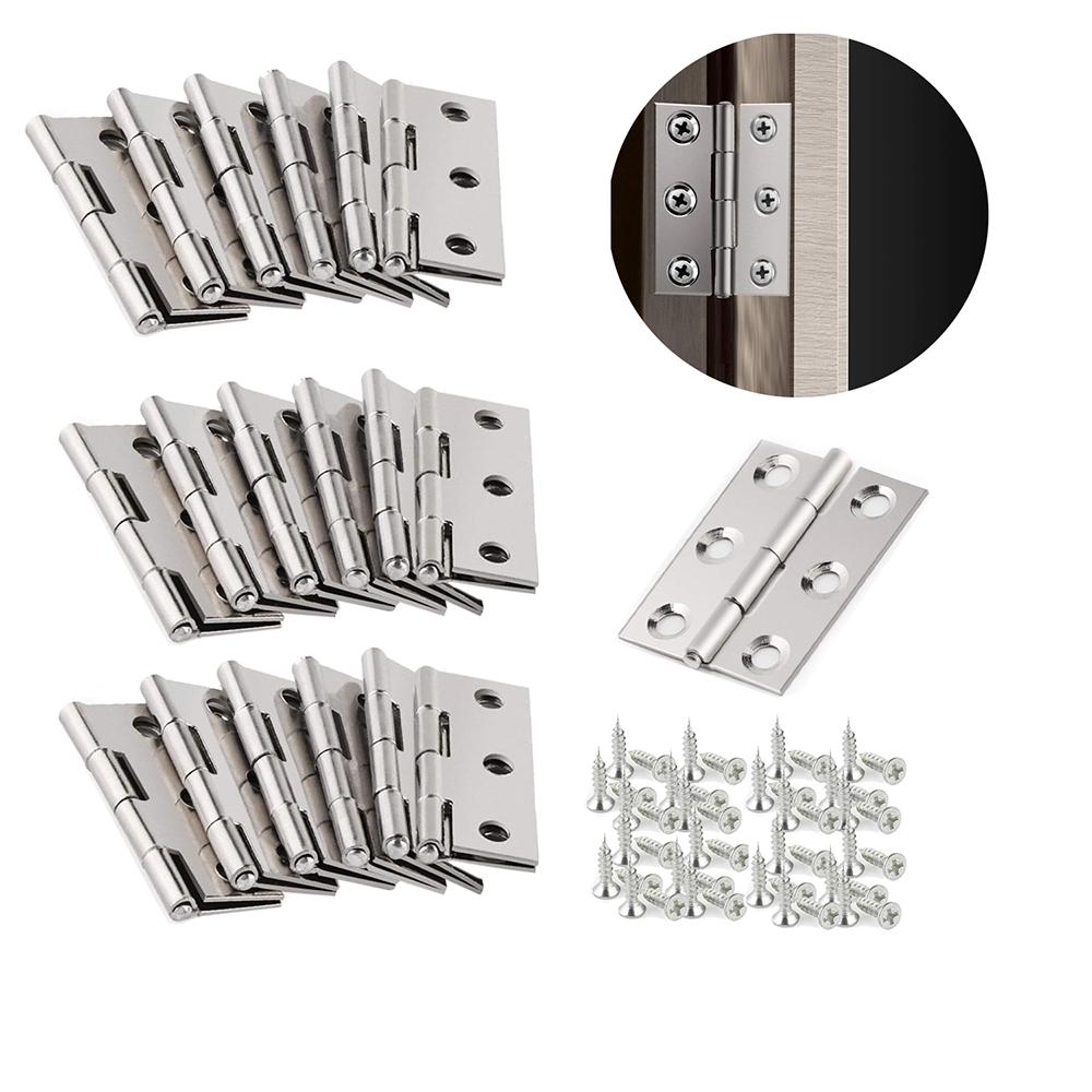 Decorative Mini Brass Cabinet Hinges 10 - 25PCS, Small Hardware for Jewelry Boxes Wine Cabinets Small Cabinet Doors