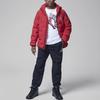 Jordan Comfortable Soft Warm Hooded Down Jacket Kids Outerwear Fitness-Red HQ7152-687
