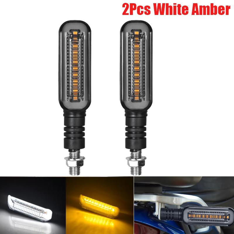 10mm Motorcycle LED Turn Signals Light Blinker Flowing Water Indicators Lamp Flasher Front Rear Lamp For Kawasaki Yamaha