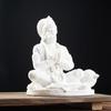 Wykwintna Statua Hanumana Rzeźba Hinduistyczna Bóg Siły Figurka z Żywicy Dekoracja Stołowa do Domu Ornament Świątynny