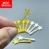 10pcs/lot MOC Bricks Utensil Star Magic Wand 6124 Stick Building Blocks Part Toys For Kids Compatible Major Brands